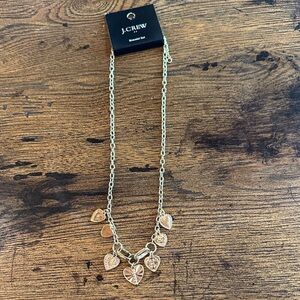 J. Crew Gold Heart Pendant Necklace